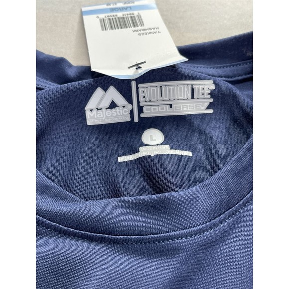 Majestic New York Yankees Evolution Cool Base Tee. Size Lare NWT - Picture 3 of 4